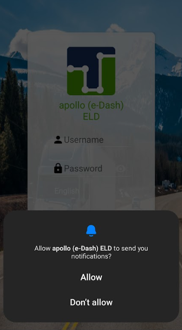 Apollo ELD Would like to Send You Notifications