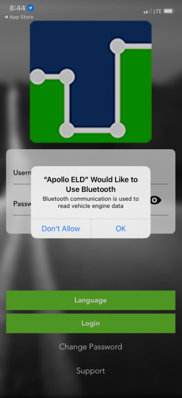 Apollo ELD Would like to Use Bluetooth